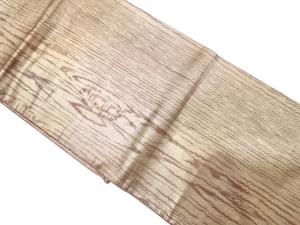 アンティーク　木目模様織り出し全通袋帯（着用可）